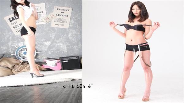 高质量的韩国超级美丽的汽车模型Yueun-Yeong早期自我beat照片泄漏_