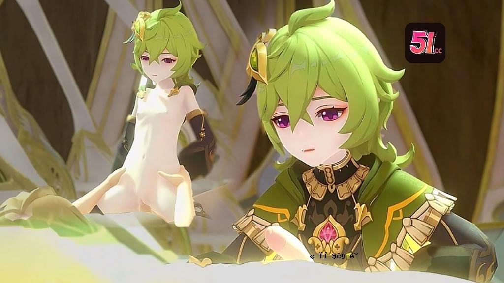 3d Genshin Akt Moe进入内部后的照明脸