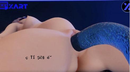 3D Genshin冲击怪物触角和女性的形式