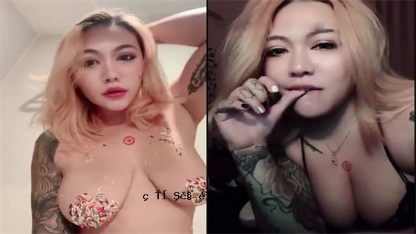 疯狂的女人模型泄漏无毛粉浆紫色的紫色超级长